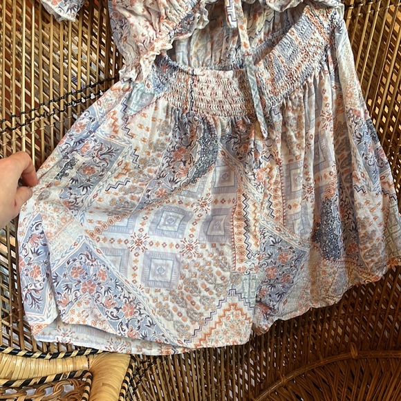 Blue B Patchwork cutout romper Size M - Picture 10 of 11